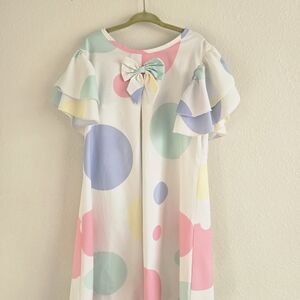 Colorful Polka Dot Kids Dress